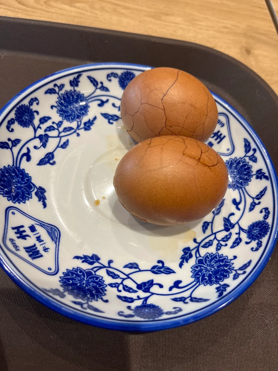 extra tea egg 加茶叶蛋, 1919 Lanzhou Beef Noodle (Canberra)